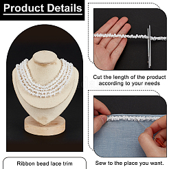 4.9 Yards Polyester Lace Ribbon&nbsp;OCOR-FG0002-67B