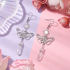 201 Stainless Steel Butterfly Dangel Earrings&nbsp;EJEW-JE05770