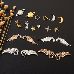 Zinc Alloy Cabochons & Links & Cabochon Enamel Settings&nbsp;PALLOY-TA0002-01