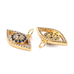 Brass Micro Pave Cubic Zironia Pendants&nbsp;KK-D065-07G