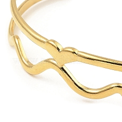 304 Stainless Steel Cuff Bangles&nbsp;BJEW-P302-06G