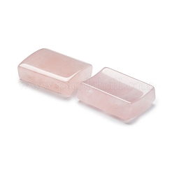 天然ローズクォーツマルチ連リンク  カーブ四角形  16.5~17x20x6.5~7mm  穴：1.2~1.4mm&nbsp;G-F757-G01