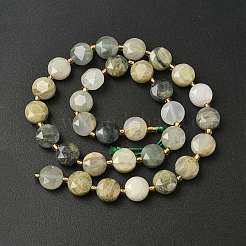 Natural Green Rutilated Quartz Beads Strands&nbsp;G-C116-A145-01