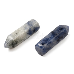 Natural Blue Spot Jasper Pointed Pendants&nbsp;G-C158-05A