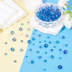 4 Strands 4 Styles Baking Paint Transparent Glass Beads Strands&nbsp;DGLA-TA0001-32B
