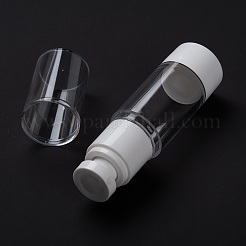 プラスチック真空スプレーボトル  詰め替え可能なボトル  ホワイト  11.9x3.3cm  容量：30ml（1.01fl.oz）&nbsp;MRMJ-F015-01B