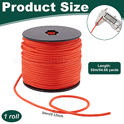 50M Nylon Braided Cords&nbsp;NWIR-WH0024-01F