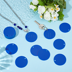 Opaque Acrylic Pendants&nbsp;SACR-WH0006-32C-01