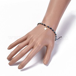 Electroplate Glass Braided Beads Bracelets&nbsp;BJEW-JB04307-06