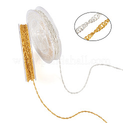 24M 2 Colors Soldered Brass Coated Iron Singapore Chains&nbsp;CH-YS0001-03
