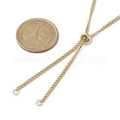 Adjustable 304 Stainless Steel Curb Chains Necklaces Making&nbsp;AJEW-JB01214-02