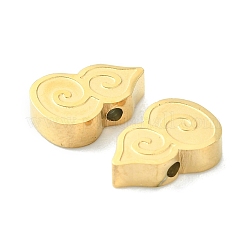 304ステンレススチールビーズ  ヒョウタン  14KGP本金メッキ  10.5x7.5x2.8mm  穴：1.4mm&nbsp;STAS-L269-074G