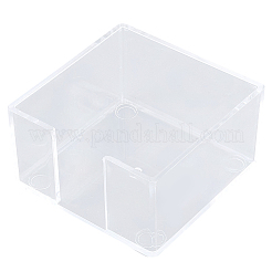 アクリル製ノートホルダー  正方形  透明  82x82x45mm&nbsp;AJEW-WH20020-263