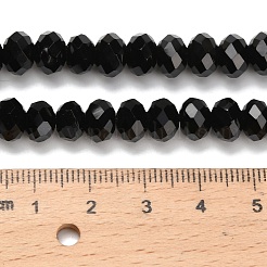 Natural Black Onyx Beads Strands&nbsp;G-C259-A17-5x8mm