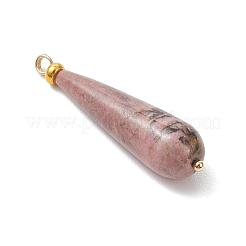 Natural Rhodonite Pendants&nbsp;PALLOY-JF04760-03