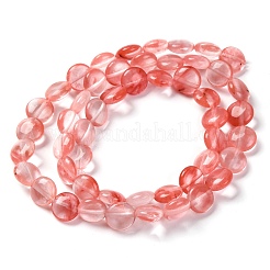 Cherry Quartz Glass Beads Strands&nbsp;G-T047-A11-01