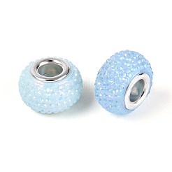 Large Hole Resin Rhinestone European Beads&nbsp;OPDL-T003-01C
