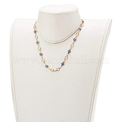 Brass Link Chain Bracelet & Necklace Jewelry Sets&nbsp;SJEW-JS01190