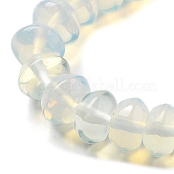 オパールビーズ連売り  ソーサービーズ  8x5mm  穴：0.6mm  約40個/連  7.76''（19.7センチメートル）&nbsp;G-P559-A10-01