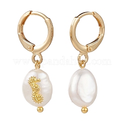 Brass Huggie Hoop Earrings&nbsp;EJEW-JE04433-02