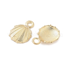 合金ペンダント  シェル形状  ライトゴールド  19x12.5x3mm  穴：2.5mm&nbsp;FIND-I048-01KCG-03
