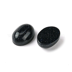 合成ブルーゴールドストーン青金砂石カボション  オーバル  8~8.5x6~6.5x2.5~3.5mm&nbsp;G-A094-01B-58