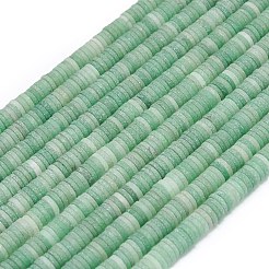 天然石レッドアベンチュリンビーズ連売り  艶消し  ディスクビーズ  ヒシビーズ  6~6.5x1~1.5mm  穴：0.9mm  約242~244個  15.16~15.35インチ（38.5~39cm）&nbsp;G-P575-B05-6x1mm-03