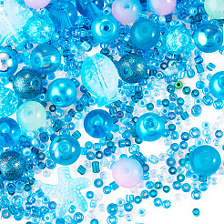 1Bag Mixed Styles Glass Beads&nbsp;GLAA-TADJ0001-10D