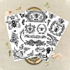 3 Sheets 3 Styles PVC Waterproof Decorative Stickers&nbsp;DIY-WH0404-207