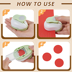5Pcs 5 Styles ABS Plastic & Alloy Craft Punches for Scrapbooking & Paper Crafts&nbsp;DIY-WA0001-05