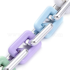 Handmade Opaque Acrylic Boston Chains&nbsp;AJEW-JB00636