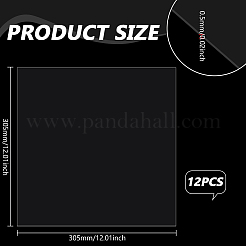ペットのプラスチックシート  正方形  透明  305x305x0.5mm&nbsp;KY-WH0816-005