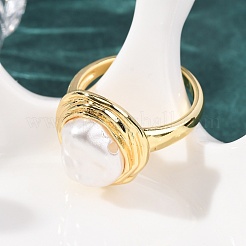 Brass Cuff Open Rings&nbsp;RJEW-F204-08G