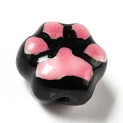 Handmade Printed Porcelain Beads&nbsp;PORC-F005-02B
