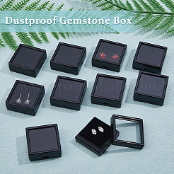 Acrylic Square Loose Diamond Box with Visible Window&nbsp;CON-WH0088-76B-02