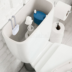 ステンレススチールとABSプラスチック製のトイレタンク洗浄タブレットホルダー  ホワイト  89x68x21mm&nbsp;AJEW-WH0817-026