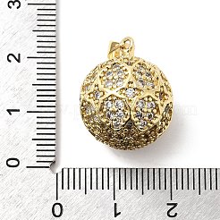 Brass Micro Pave Cubic Zirconia Pendants&nbsp;KK-Z137-11G