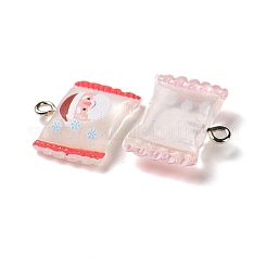 Christmas Theme Transparent Resin Pendants&nbsp;RESI-E022-01P-02