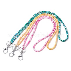 Handmade Polymer Clay ID Card Neck Strap Card Holder&nbsp;HJEW-JM02508