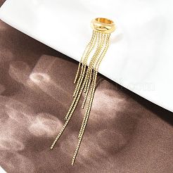 304 Stainless Steel Tassel Cuff Earrings&nbsp;EJEW-B145-01G