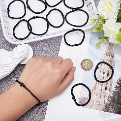 12Pcs Adjustable Polyester Braided Bead Bracelets for Men Women&nbsp;BJEW-HY0002-70B