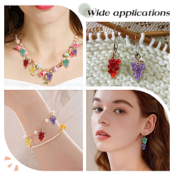 8Pcs 4 Styles Natural Quartz Crystal & Carnelian & Green Aventurine & Amethyst Round Cluster Pendants&nbsp;PALLOY-GO00069