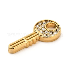 304 Stainless Steel Rhinestone Pendants&nbsp;STAS-P385-03C-G