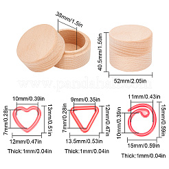 36Pcs 3 Styles Ring & Heart & Triangle Alloy Locking Stitch Marker&nbsp;TOOL-BC0002-27