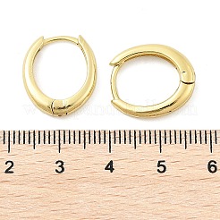 真鍮huggieフープピアス  長持ちメッキ  オーバル  ゴールドカラー  17x15x4mm  ピン：1mm&nbsp;EJEW-C502-11G