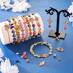 DIY Evil Eye Bracelet Making Kit&nbsp;DIY-TA0004-42