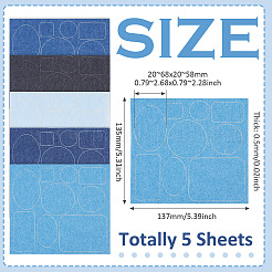 5 Sheets Denim Self-adhesive Patches&nbsp;PATC-TA0001-61