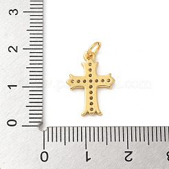 Brass Micro Pave Cubic Zirconia Pendants&nbsp;KK-U053-02G-02