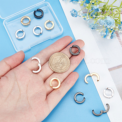 6 Pairs 3 Colors Ion Plating(IP) 304 Stainless Steel Cuff Earrings&nbsp;EJEW-UN0001-92