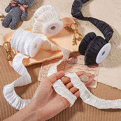 15 Yards 3 Colors Ruffled Chiffon Polyester Ribbon&nbsp;OCOR-TA0001-81